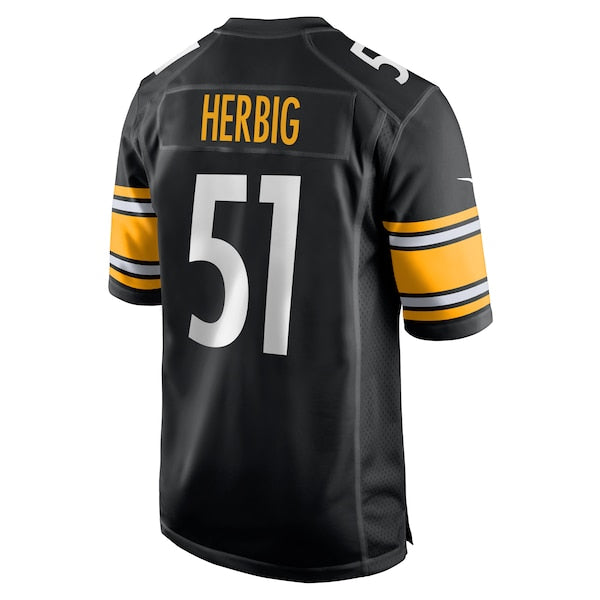 Nick Herbig Pittsburgh Steelers Nike Game Jersey - Black - Image 2