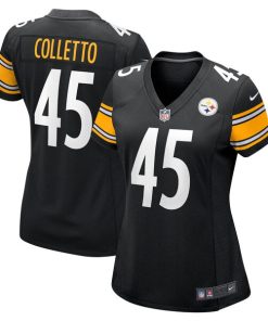 Jack Colletto Pittsburgh Steelers Nike Women's  Game Jersey -  Black