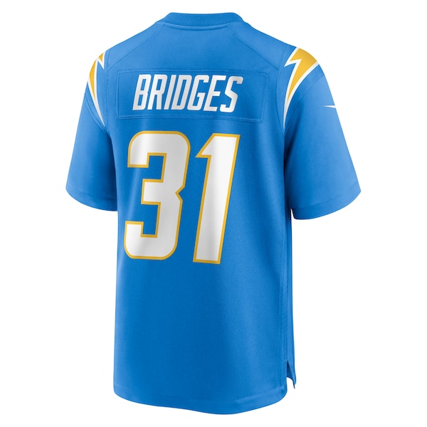 Trikweze Bridges Los Angeles Chargers Nike Team Game Jersey - Powder Blue - Image 4
