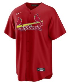 Alternative view of St. Louis Cardinals Nike Alternate Replica Team Jersey - Red