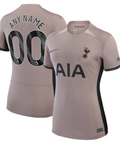 Tottenham Hotspur Nike Women's 2023/24 Third Stadium Replica Custom Jersey?¨C Tan