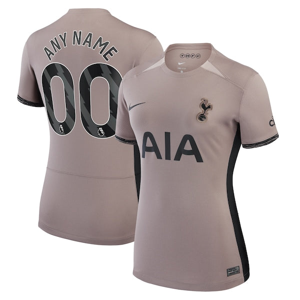 Tottenham Hotspur Nike Women's 2023/24 Third Stadium Replica Custom Jersey?ยจC Tan