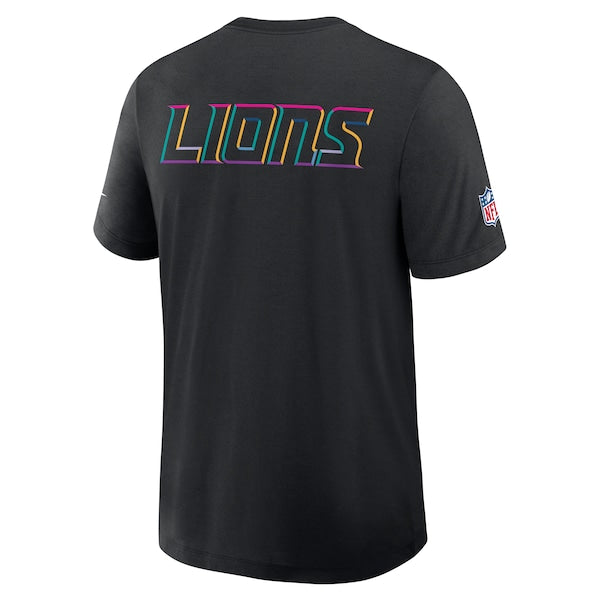 Detroit Lions Nike 2025 NFL Crucial Catch Tri-Blend Dri-FIT T-Shirt - Black - Image 3