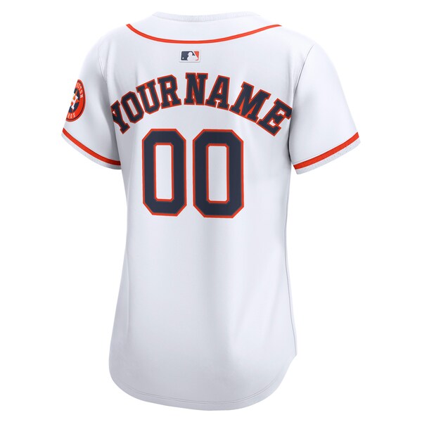 Houston Astros Nike Women's Home Limited Custom Jersey - White - Image 3