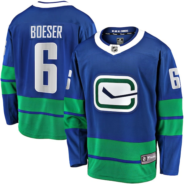Brock Boeser Vancouver Canucks Premier Breakaway Player Jersey - Blue