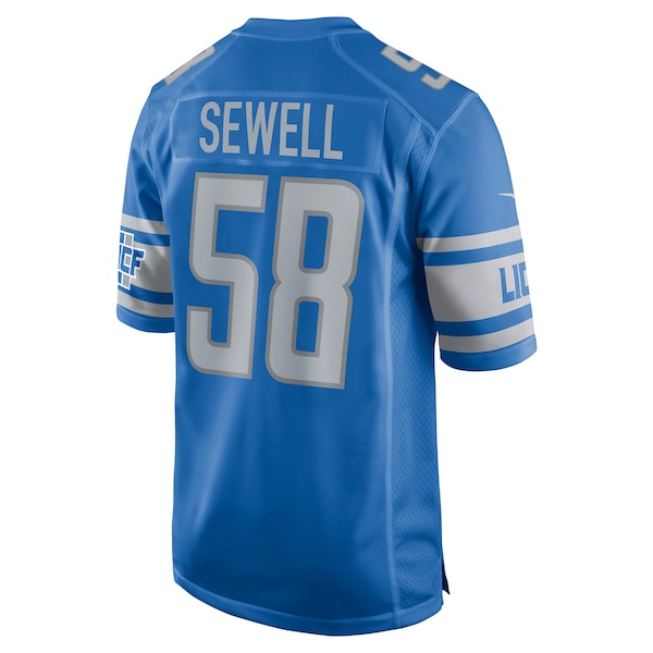Penei Sewell Detroit Lions Nike Game Jersey - Blue - Image 3