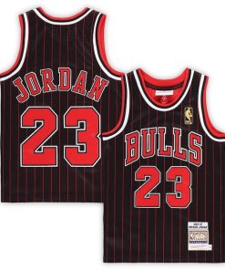 Michael Jordan Chicago Bulls Preschool 1996/97 Hardwood Classics Authentic Jersey - Black/Red/White