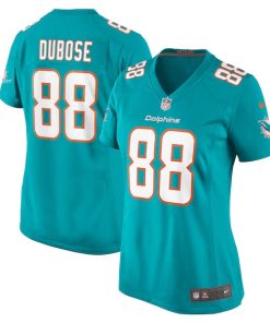 Grant DuBose Miami Dolphins Nike Women's  Game Jersey -  Aqua