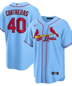 Willson Contreras St. Louis Cardinals Nike Alternate Replica Jersey - Light Blue