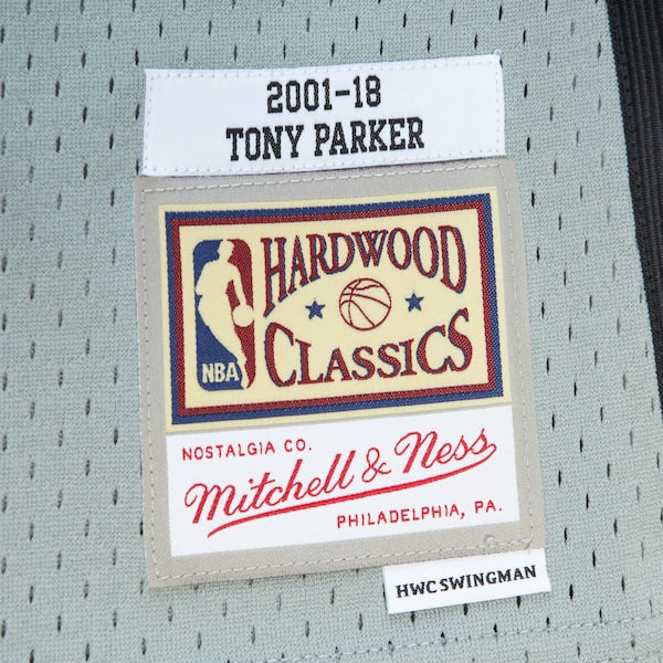 Tony Parker San Antonio Spurs Unisex Hall of Fame Class of 2023 Throwback Swingman Jersey - Gray - Image 4