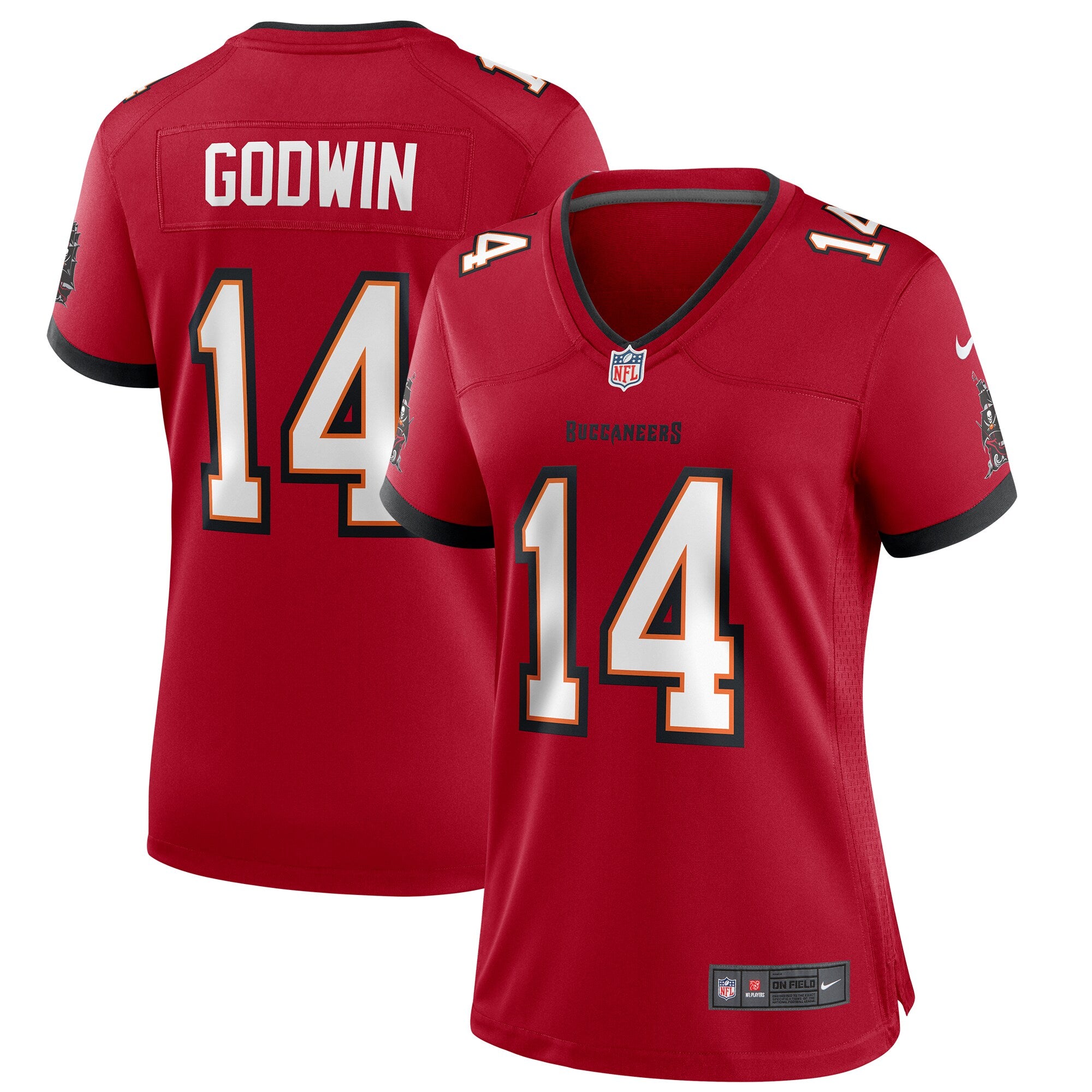 Chris Godwin Tampa Bay Buccaneers Nike Women's Alternate Game Jersey - Pewter/Red - Image 6