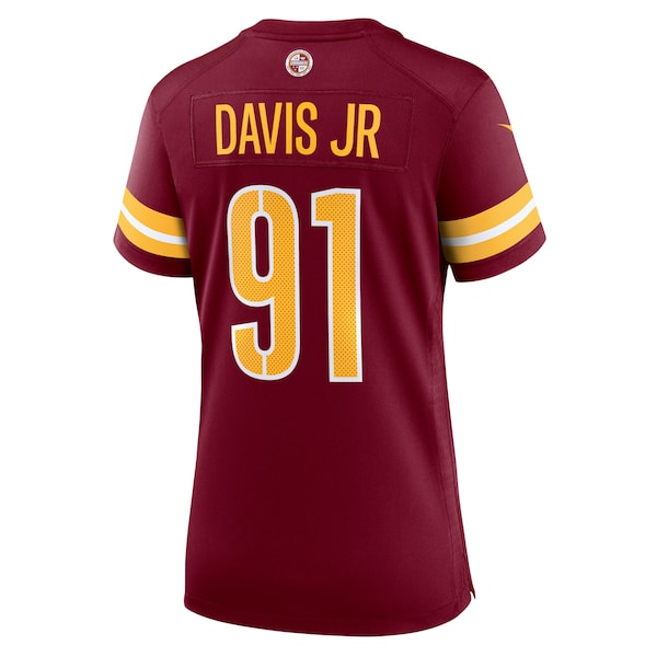 Carl Davis Jr. Washington Commanders Nike Women's Team Game Jersey - Burgundy - Image 4