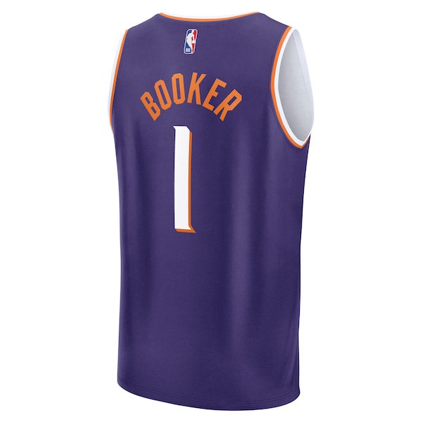 Devin Booker Phoenix Suns Youth Fast Break Player Jersey - Icon Edition - Purple - Image 3