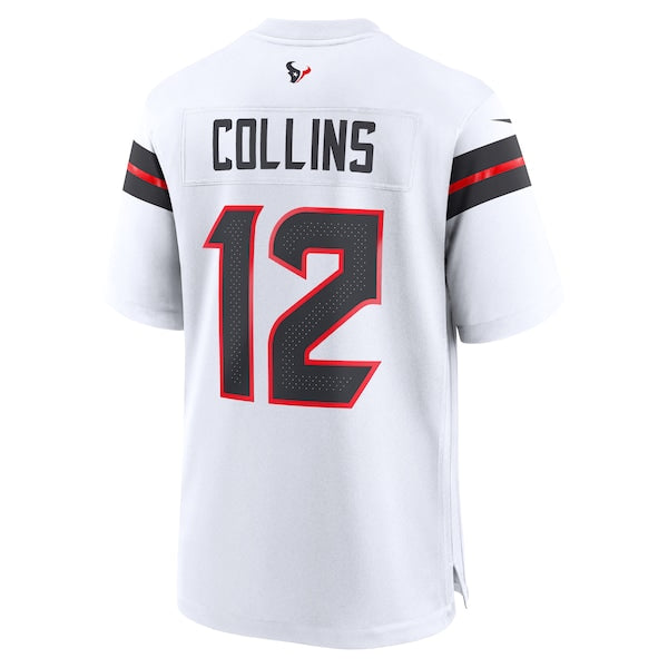 Nico Collins Houston Texans Nike Game Jersey - White/Red/Navy - Image 4