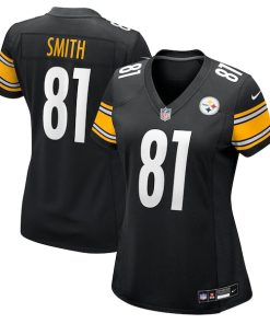 Jonnu Smith Pittsburgh Steelers Nike Women's Team Game Jersey -  Black