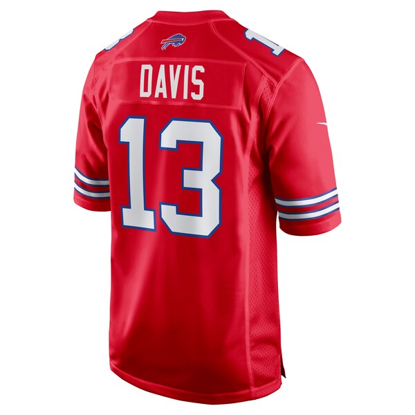Gabe Davis Buffalo Bills Nike Alternate Game Jersey - Red - Image 3