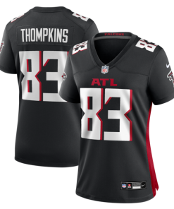 Deven Thompkins Atlanta Falcons Nike Women's Team Game Jersey -  Black