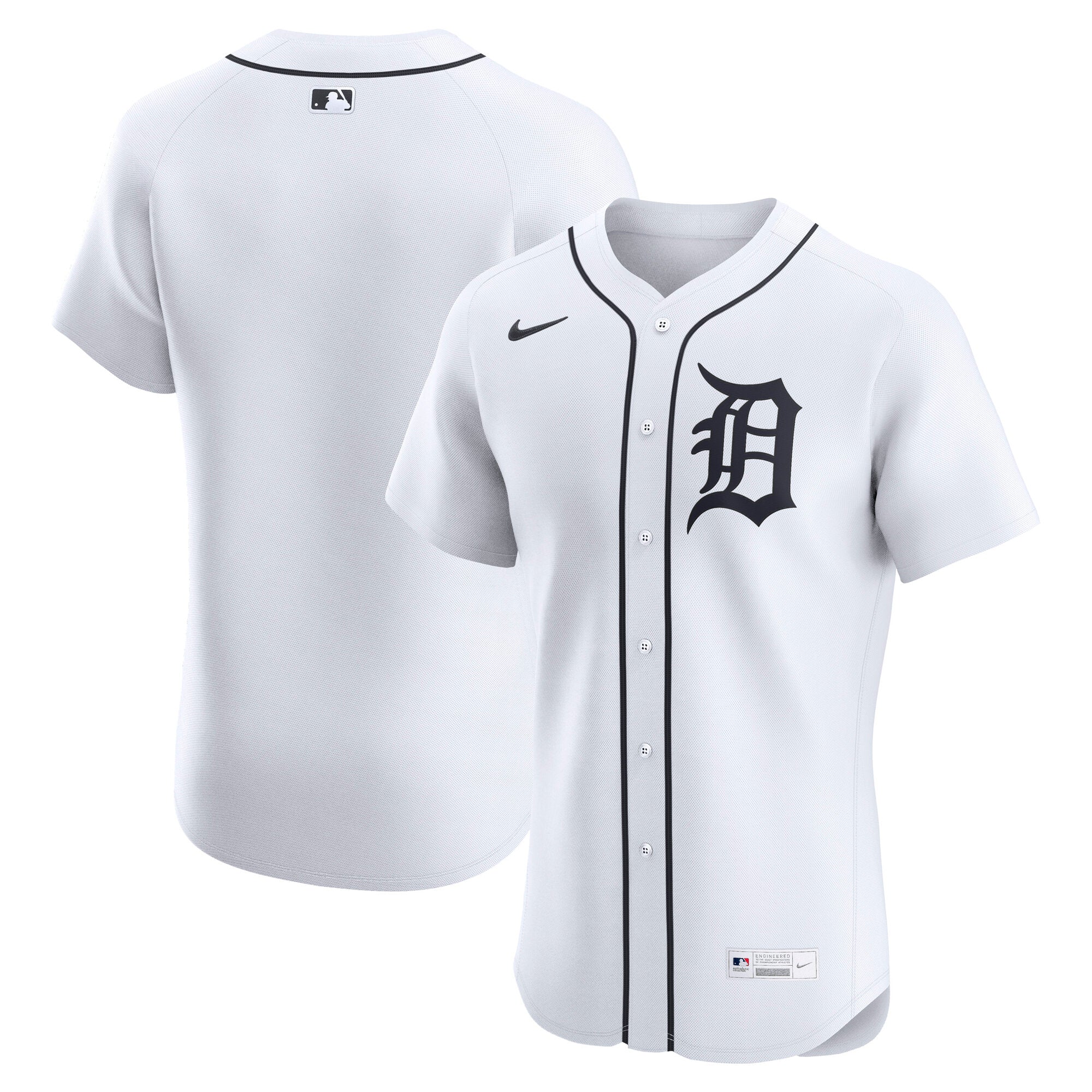 Detroit Tigers Nike Alternate 2 Elite Jersey - Navy/White - Image 6