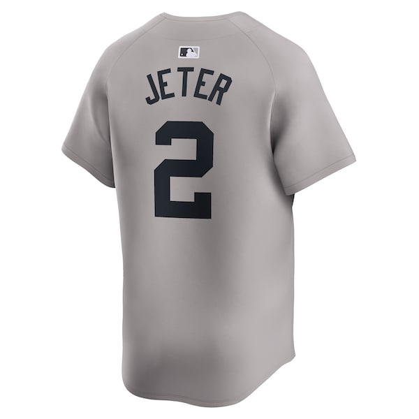 Derek Jeter New York Yankees Nike Away Limited Player Jersey - Gray/White - Image 4