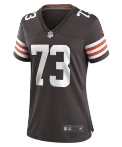Alternative view of Joe Thomas Cleveland Browns Nike Women's Retired Game Player Jersey - Brown