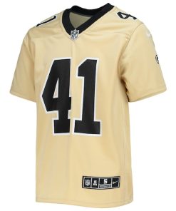 Alternative view of Alvin Kamara New Orleans Saints Nike Youth Inverted Team Game Jersey - Gold