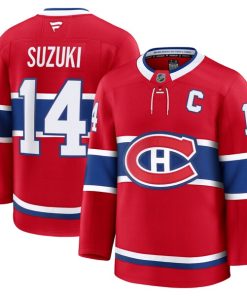 Alternative view of Nick Suzuki Montreal Canadiens  Home Premium Jersey - Red