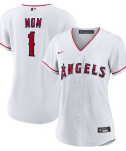 Los Angeles Angels Nike Women's #1 Mom Home Replica Jersey - White