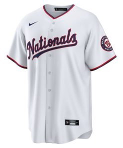 Alternative view of Stephen Strasburg Washington Nationals Nike Home Replica Jersey  - White
