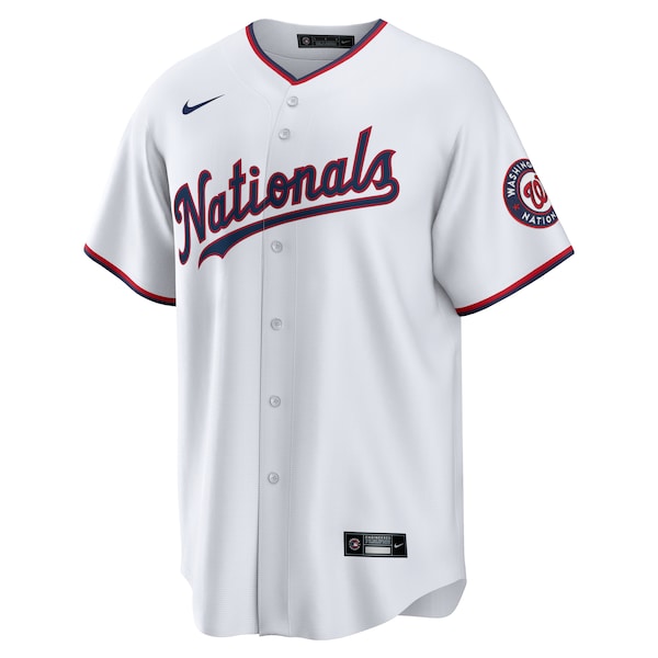 Stephen Strasburg Washington Nationals Nike Home Replica Jersey - White - Image 2
