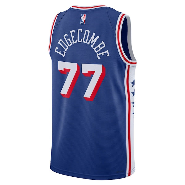 VJ Edgecombe Philadelphia 76ers Nike Unisex Swingman Jersey - Icon Edition - Royal - Image 3