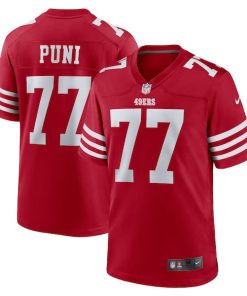 Dominick Puni San Francisco 49ers Nike Team Game Jersey -  Scarlet