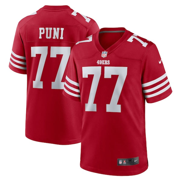 Dominick Puni San Francisco 49ers Nike Team Game Jersey - Scarlet