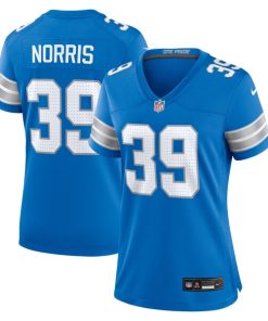 Morice Norris Detroit Lions Nike Women's Game Jersey -  Blue