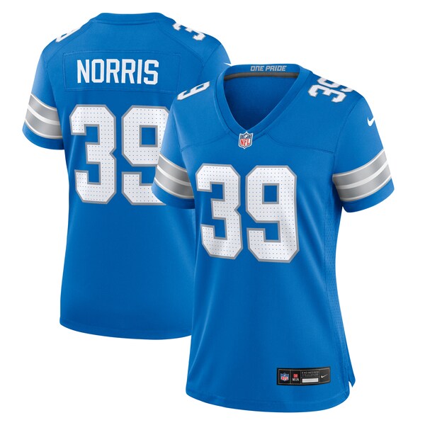 Morice Norris Detroit Lions Nike Women's Game Jersey - Blue