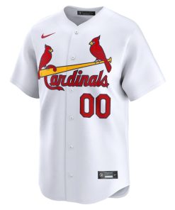 Alternative view of St. Louis Cardinals Nike Home Limited Custom Jersey - White