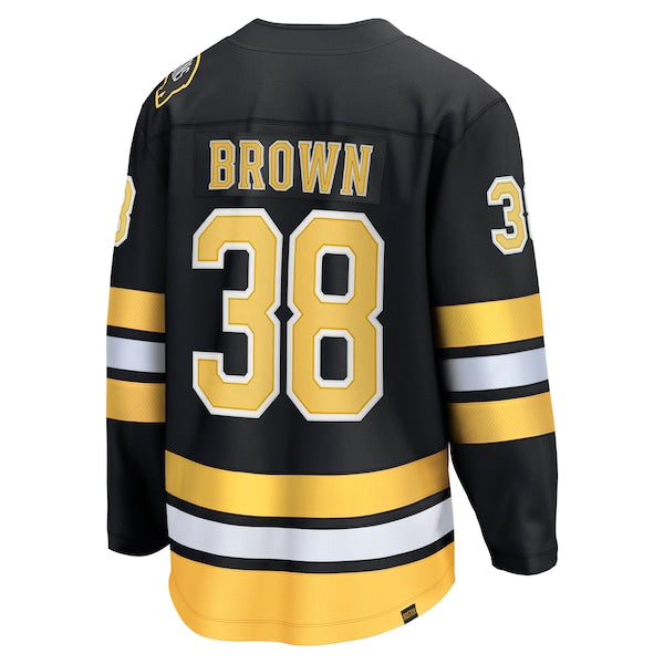 Patrick Brown Boston Bruins Home Breakaway Player Jersey - Black - Image 3