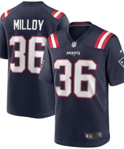 Lawyer Milloy New England Patriots Nike Game Retired Player Jersey - Navy