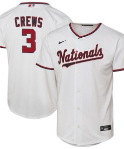 Dylan Crews Washington Nationals Nike Youth Home Replica Jersey - White