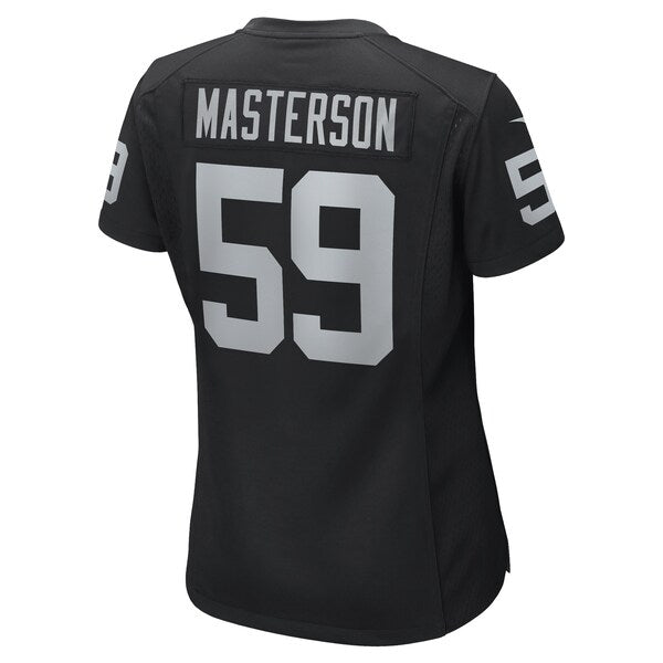 Luke Masterson Las Vegas Raiders Nike Women's Game Player Jersey - Black - Image 3