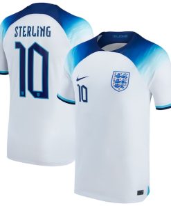 Raheem Sterling England National Team Nike 2022/23 Replica Home Jersey - White