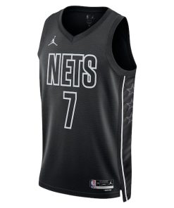 Alternative view of Kevin Durant Brooklyn Nets Jordan Brand Unisex Swingman Jersey - Statement Edition - Black