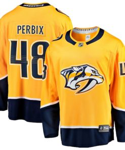 Nick Perbix Nashville Predators  Home Breakaway Jersey - Gold