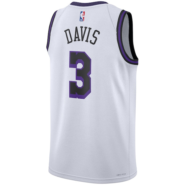 Anthony Davis Los Angeles Lakers Nike Unisex 2022/23 Swingman Jersey - City Edition - White - Image 3