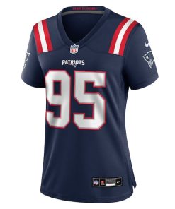 Alternative view of Khyiris Tonga New England Patriots Nike Women's Team Game Jersey -  Navy