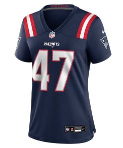 Alternative view of K'Lavon Chaisson New England Patriots Nike Women's Team Game Jersey -  Navy