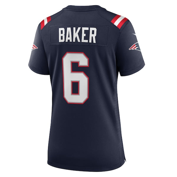 Javon Baker New England Patriots Nike Women's Team Game Jersey - Navy - Image 3