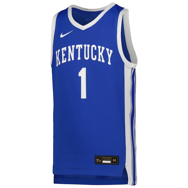 #1 Kentucky Wildcats Nike Youth Icon Replica Basketball Jersey - Royal - Image 2