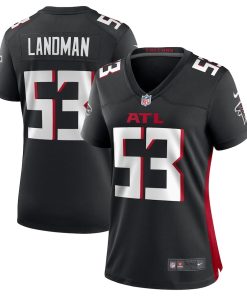 Nate Landman Atlanta Falcons Nike Women's Team Game Jersey -  Black
