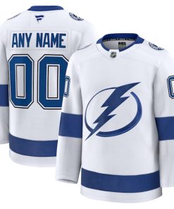 Tampa Bay Lightning  Away Premium Custom Jersey - White/Black/Blue