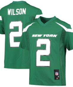Zach Wilson New York Jets Youth Replica Player Jersey - Green